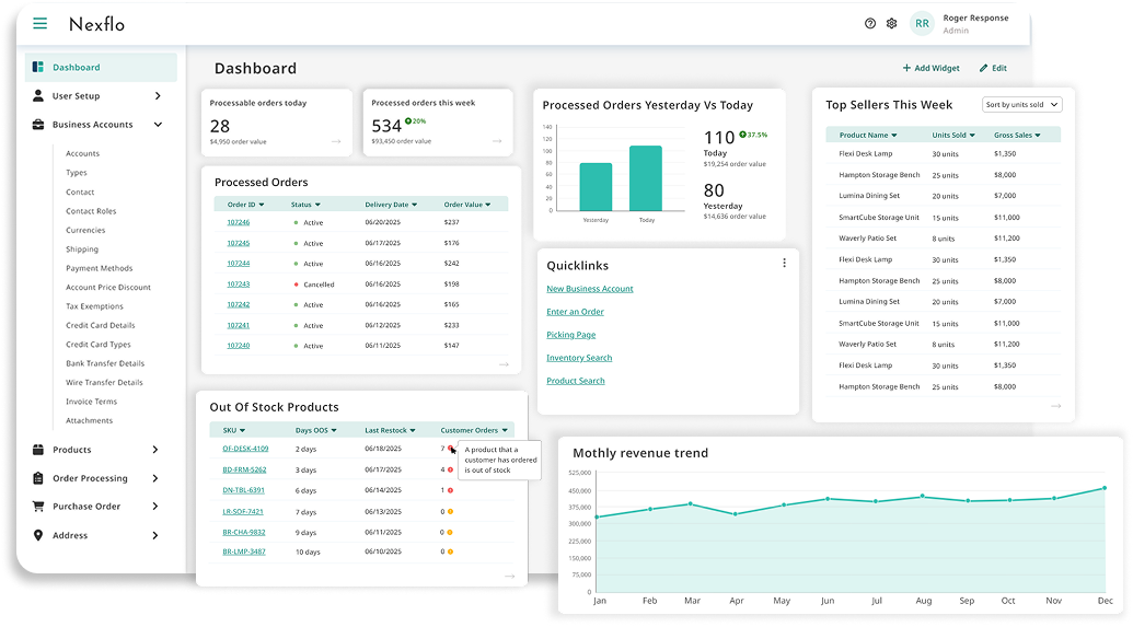 Nexflo Dashboard